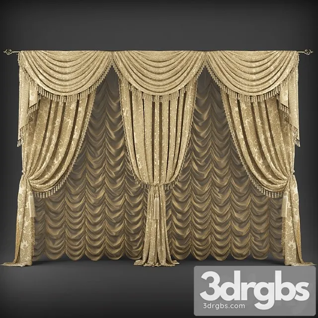 Curtains341 3D Model Free