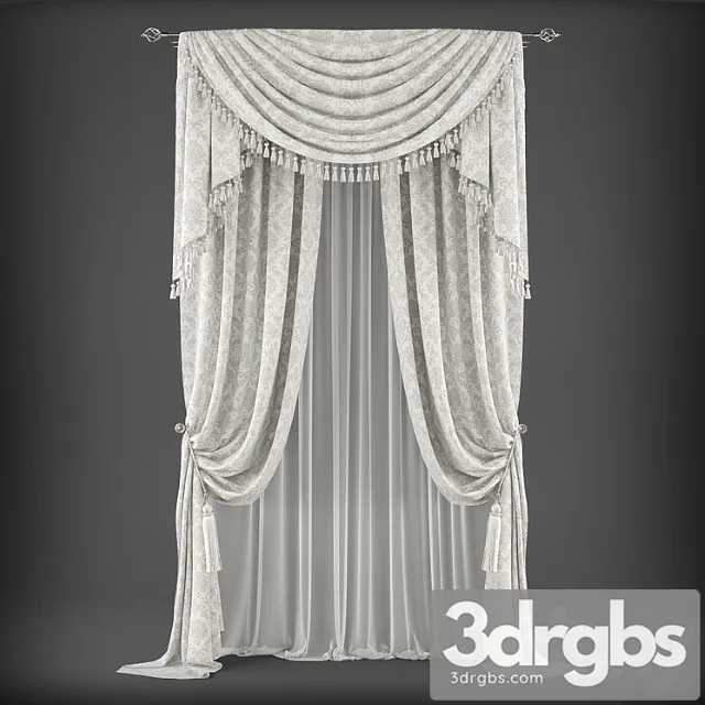 Curtains343 3D Model Free