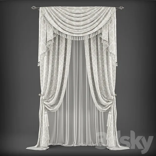 Curtains343 3D Model