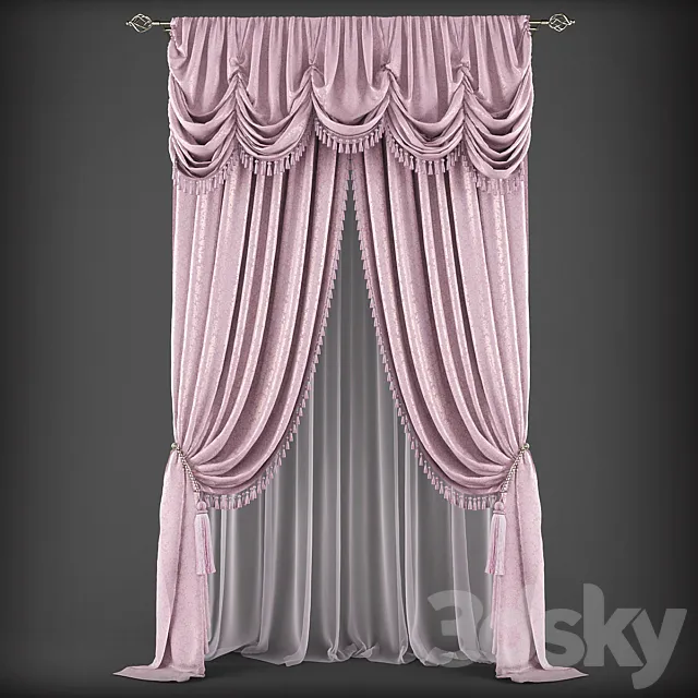 Curtains344 3D Model