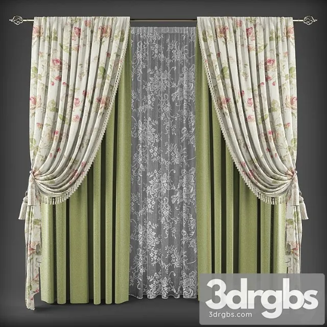 Curtains347 3D Model Free