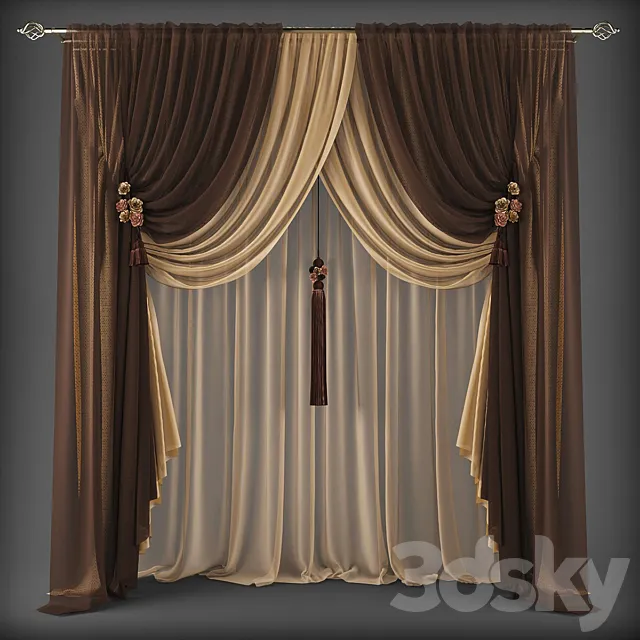 Curtains355 3DModel