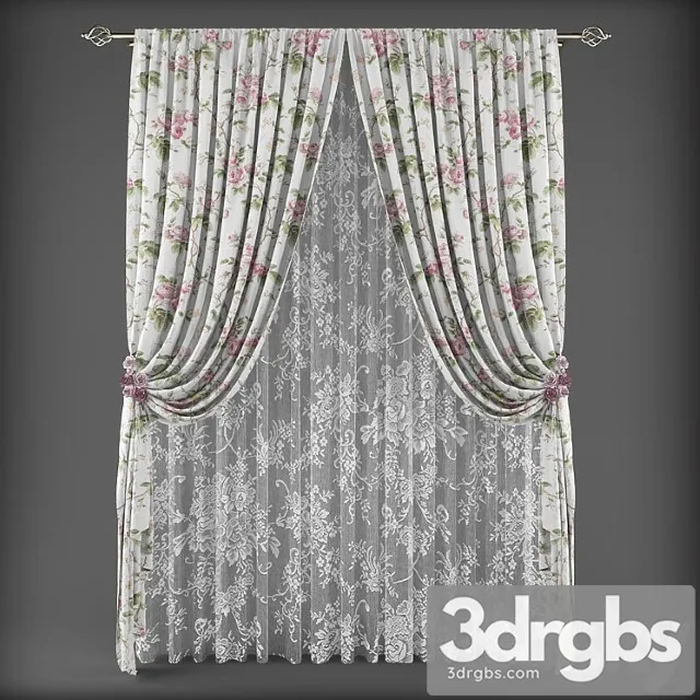Curtains362 3D Model Free
