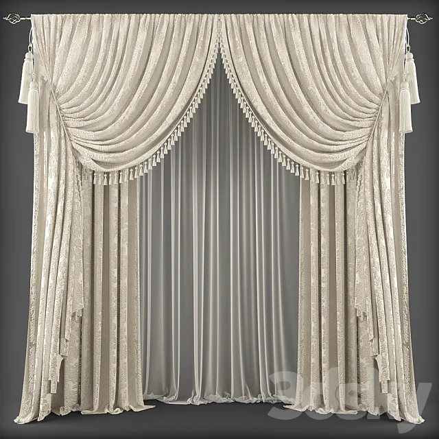Curtains363 3D Model
