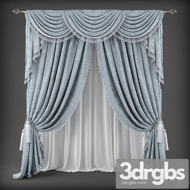 Curtains370 3D Model Free
