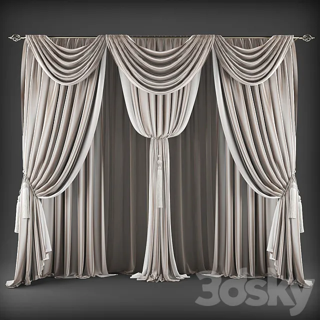 Curtains431 3D Model