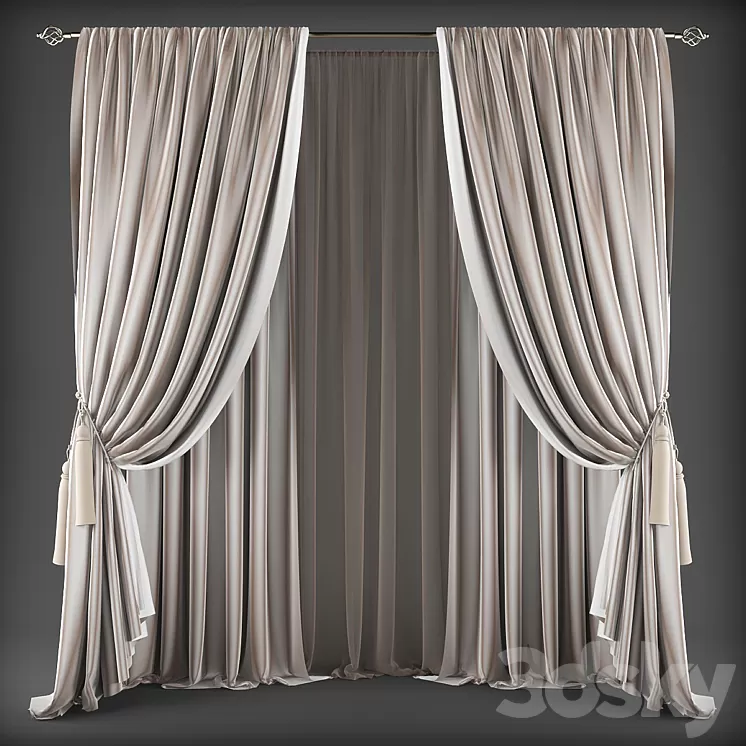 Curtains453 3D Model