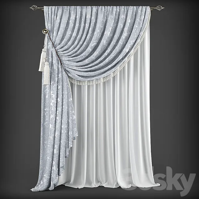 Curtains469 3D Model