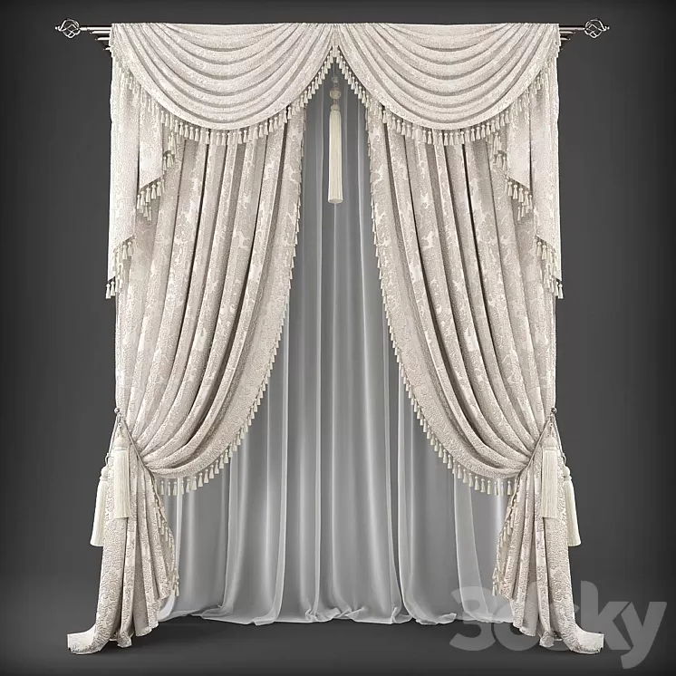Curtains483 3D Model