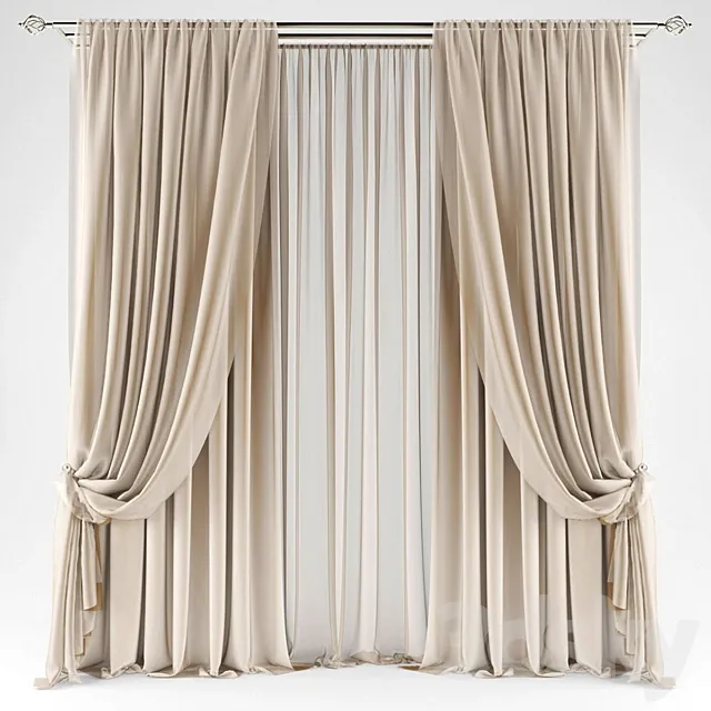 Curtains496 3D Model