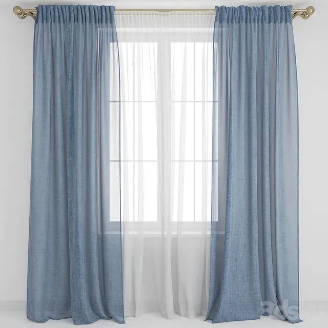 Curtains5 3D Model