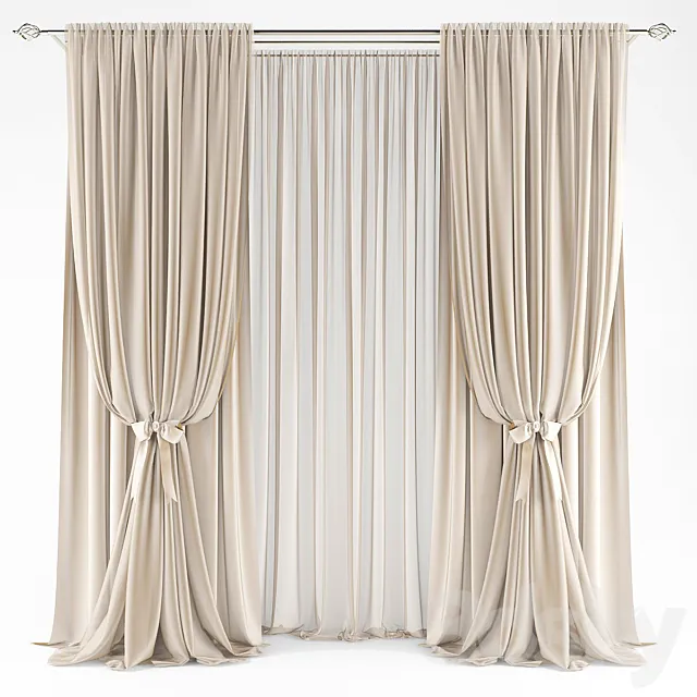 Curtains507 3D Model