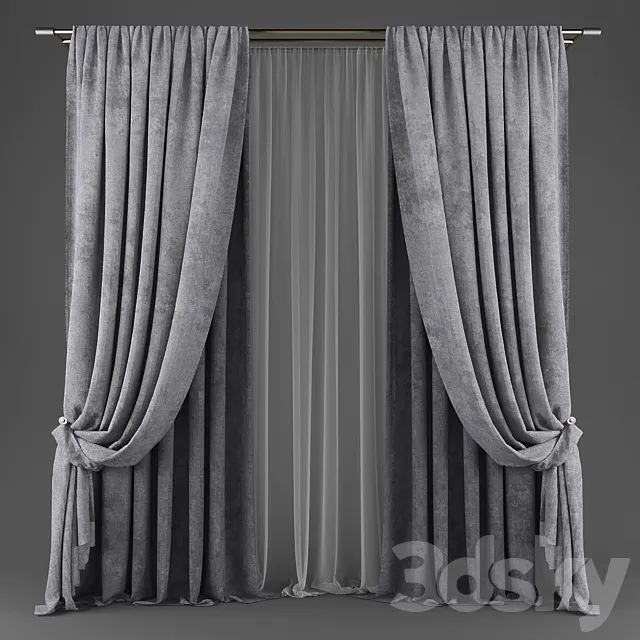 Curtains508 3D Model