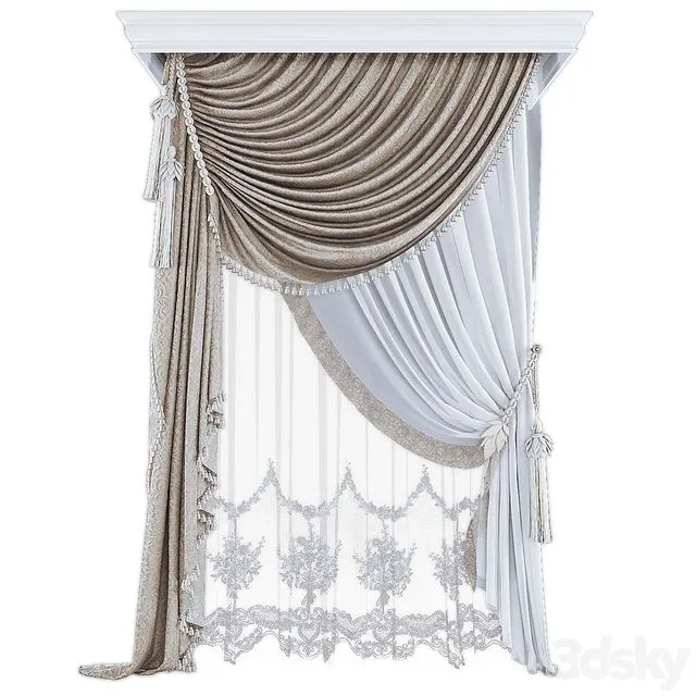 Curtains545 3D Model