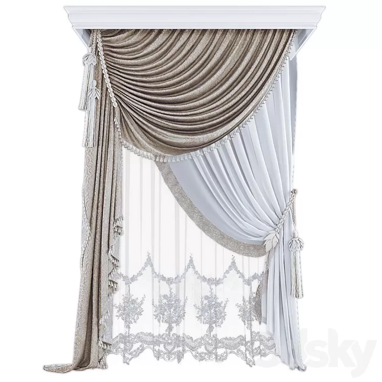 Curtains545 3D Model