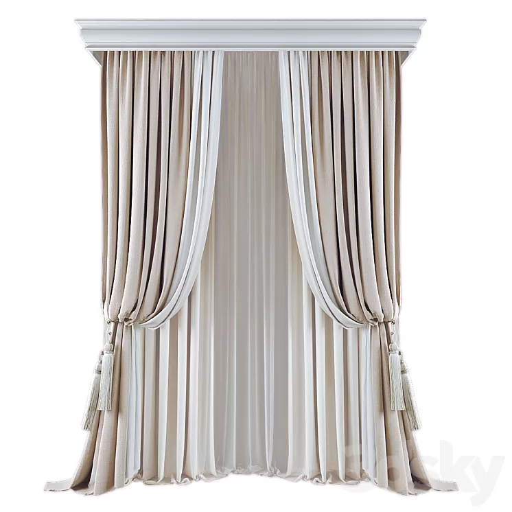 Curtains573 3D Model Free