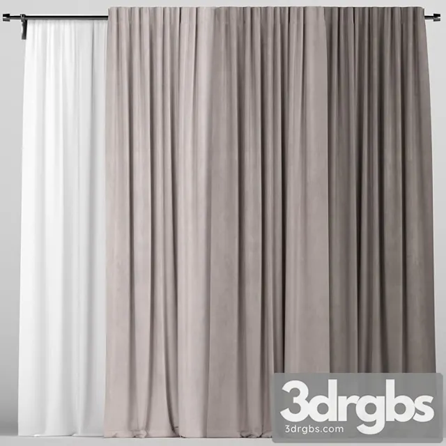 Curtains_2 3D Model Free