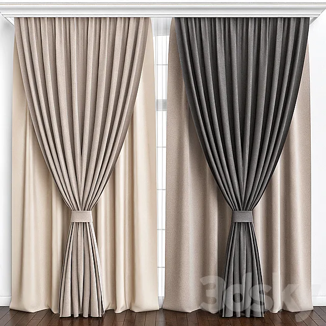 Curtains_25 3D Model