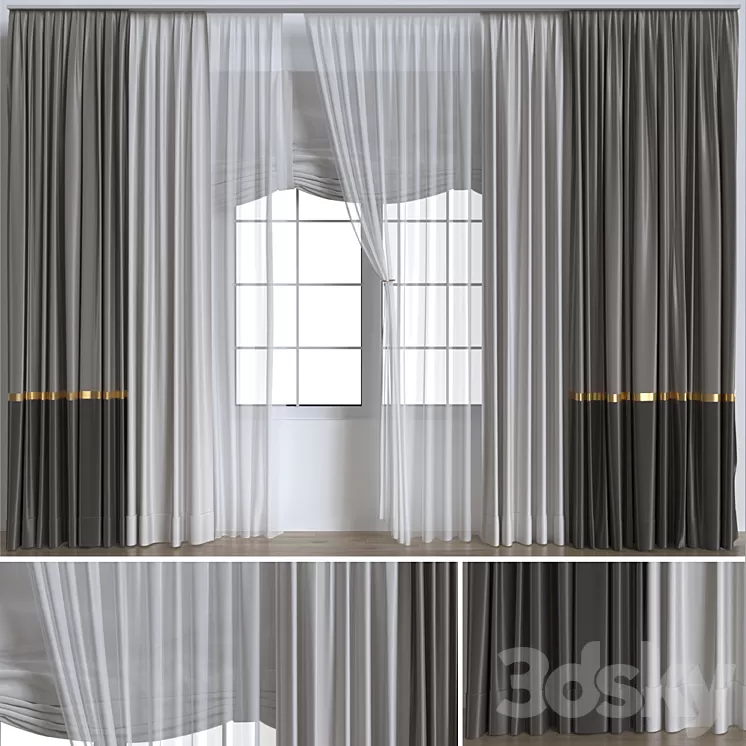 Curtains_7 3D Model