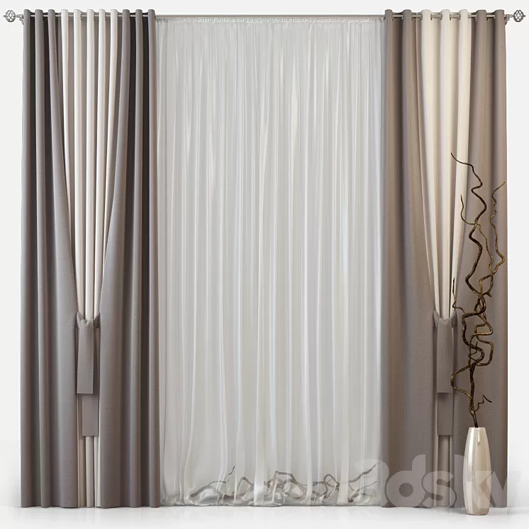 Curtains_m20 3D Model