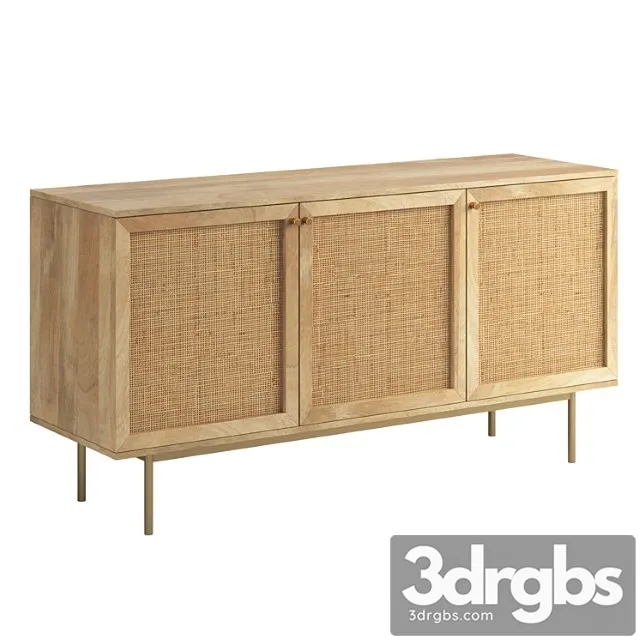 Curtis 3 door sideboard 2 3D Model Free