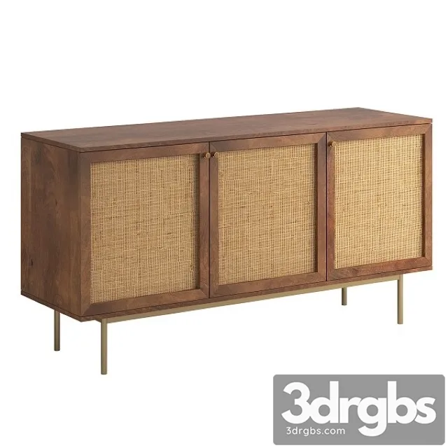 Curtis 3 Door Sideboard 3D Model Free