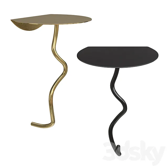 Curvature Wall Table Farm Living 3D Model