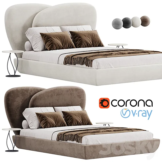 Curve Bed 3D Model
