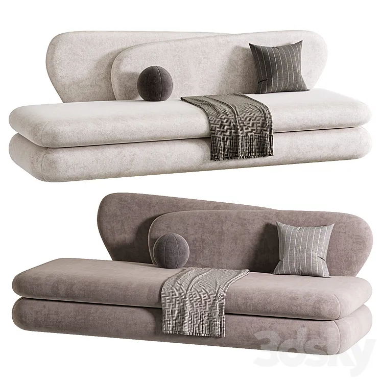 CURVE SOFA 3D Model Free