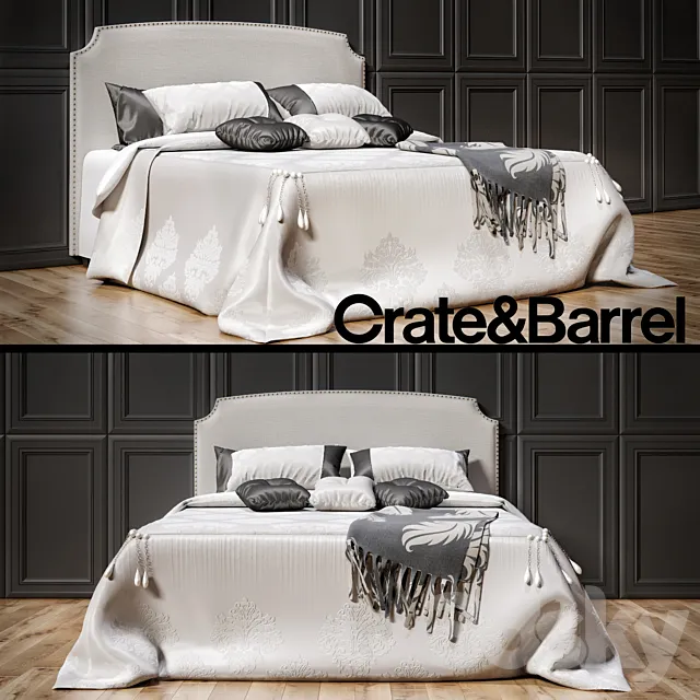 Curve_Queen_bed 3DModel