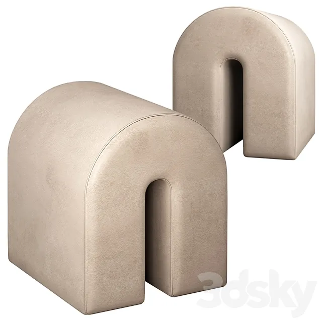 Curved pouf Kristina Dam Free Download