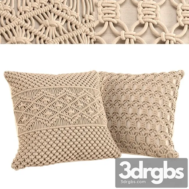 Cushion set 01 - macrame boho