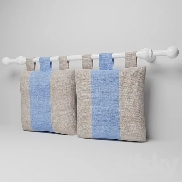 Cushion with hinges and cornice 3D Model