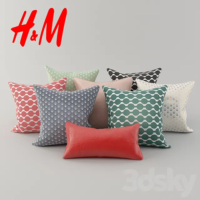 Cushions from H & M Network 2 3DModel