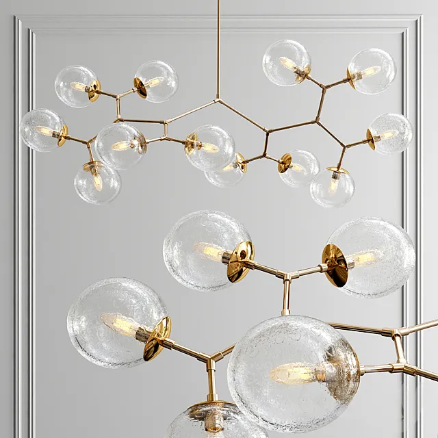 Custom 12 light vintage glass fixture Free Download