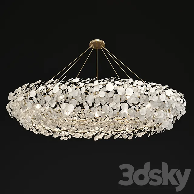 Custom Ceramic Chandelier _ Ceramic Chandelier 3D Model