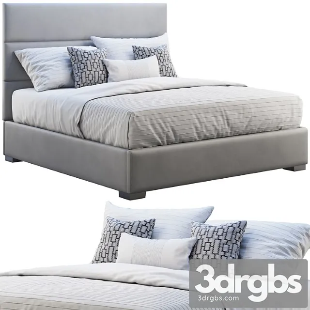 Custom modern platform bed 2 3D Model Free