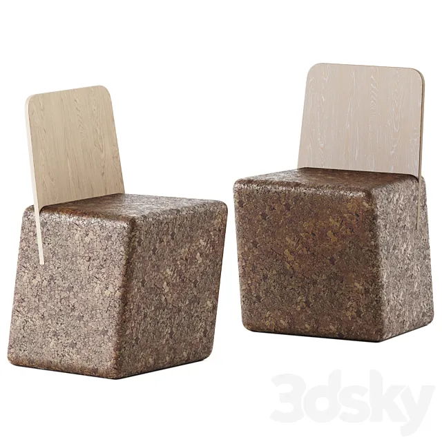 Cut Chair by BlackCork _ Garden chair 3D Model