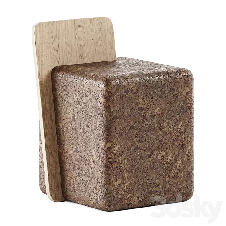Cut Stool by BlackCork / Garden chair 3D Model Free