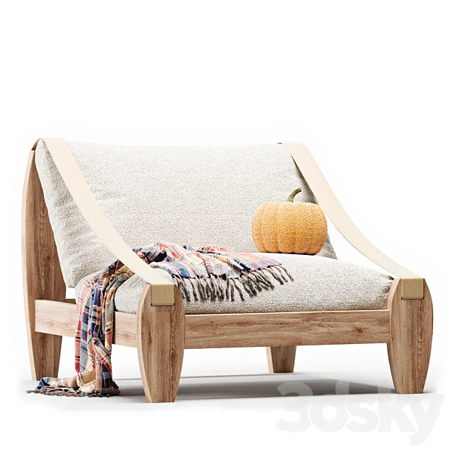 Cuttlebone Lounge 3D Model