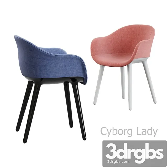 cyborg lady 3D Model Free