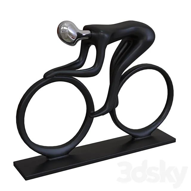 Cyclist figurine 3DModel