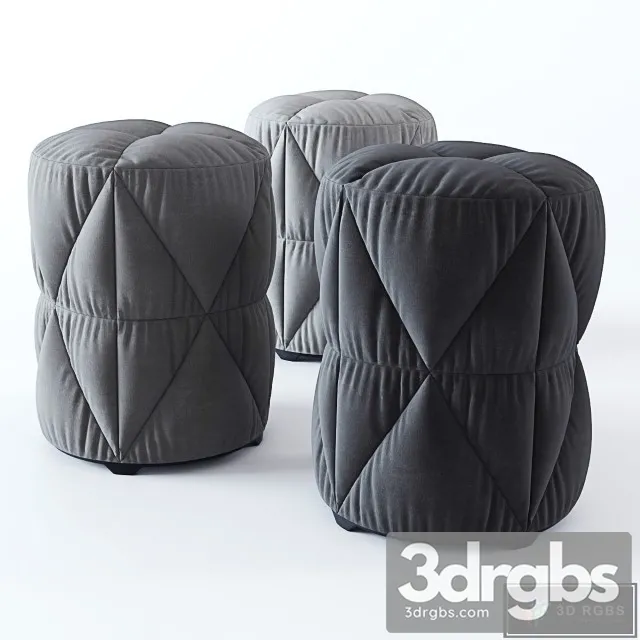 Cylinder Pouf 3D Model Free