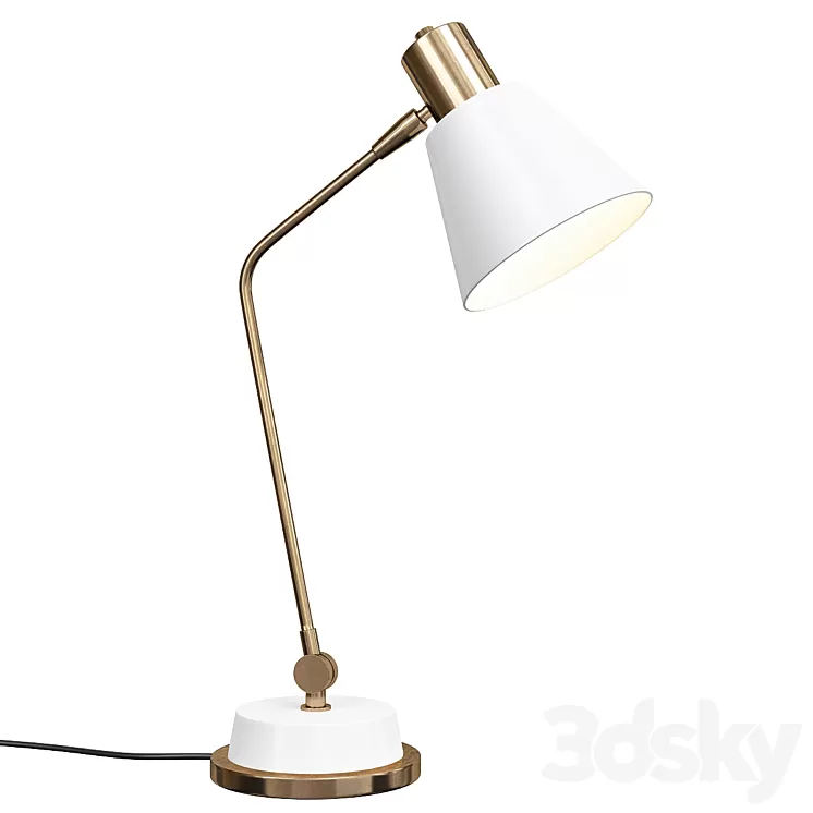 Cylinder usb task table lamp 3D Model