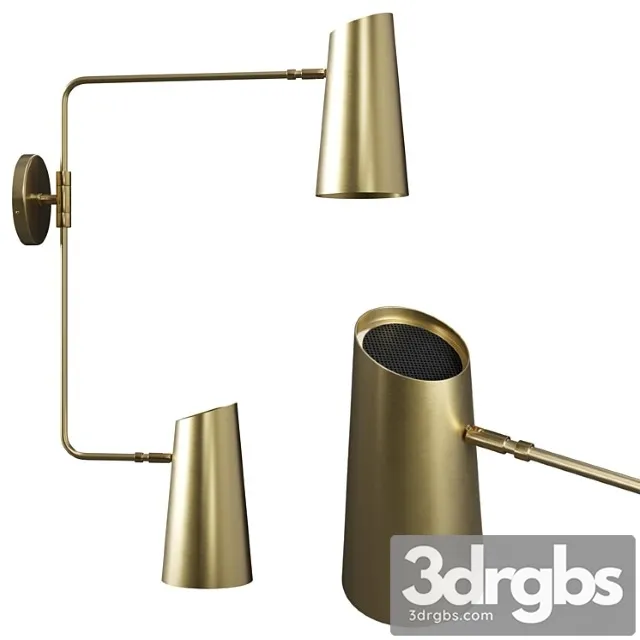 Cypress double swing arm sconce 3D Model Free