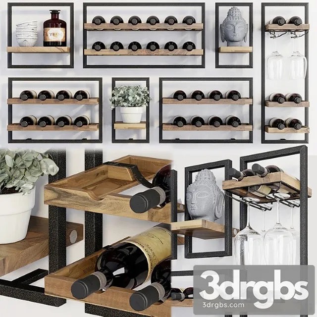 D-bodhi shelfmate winemate 3D Model Free
