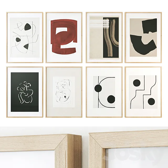 Абстрактные постеры (Abstract posters) 3D Model