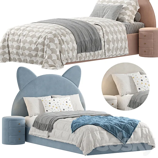 Детская кровать КИТТИ 3D Model