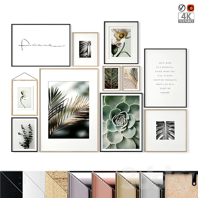 Картины растения 3D Model