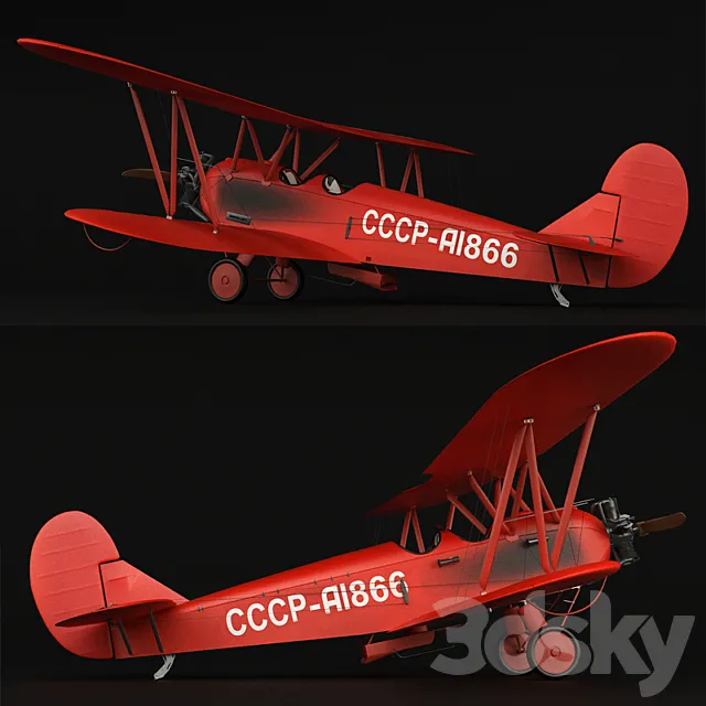По-2 (agricultural production) 3D Model